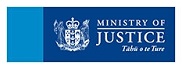 Ministry of Justice logo. 